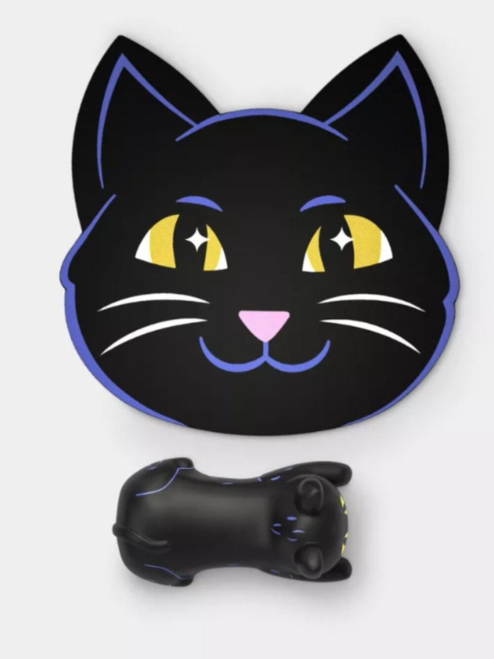 HeyDay Black Cat Mouse Pad & Wrist Rest | NWT